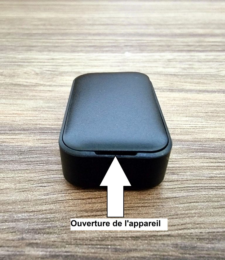 Ouverture de l'appareil