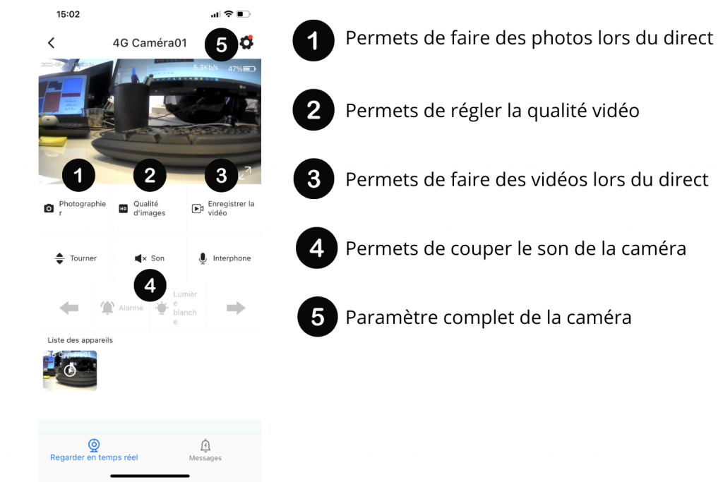 Réglage app FOWL - 4GC2